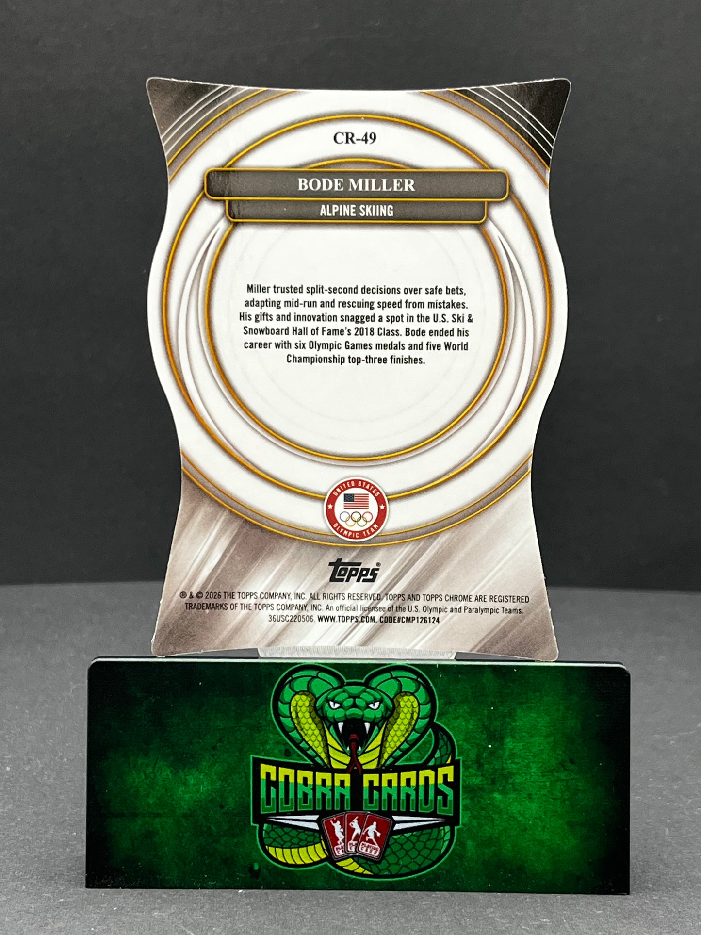 2026 Topps Chrome U.S. Olympic Team Bode Miller #CR-49 Green Chasing Rings