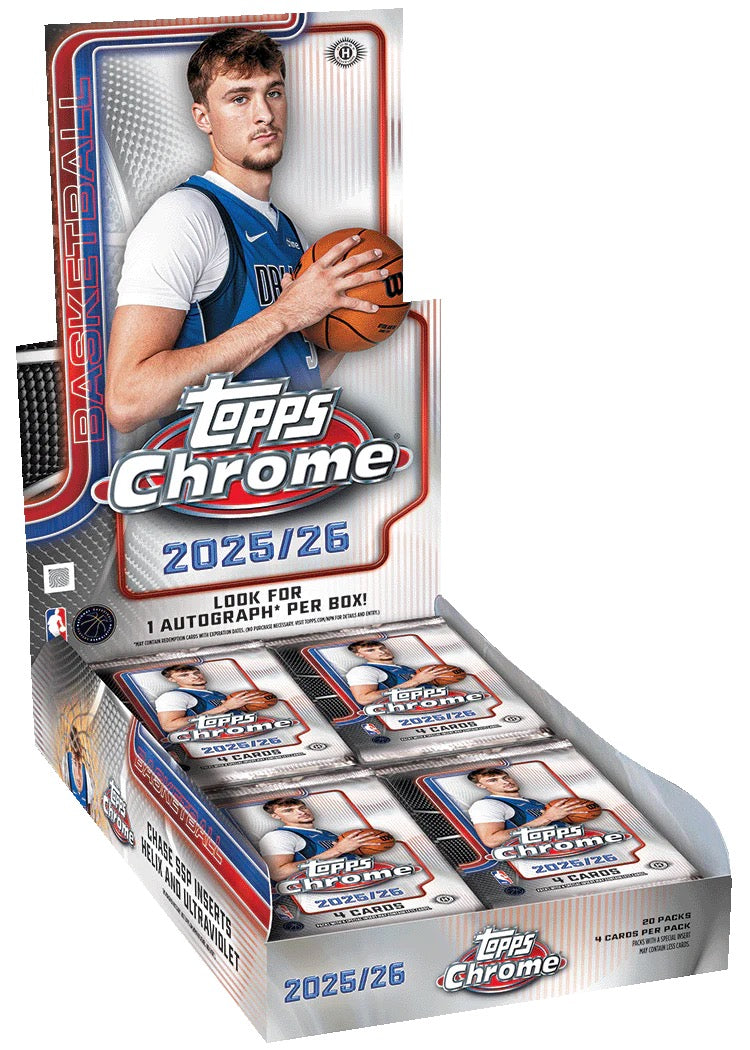 2025-26 Topps Chrome Basketball Hobby Box Case