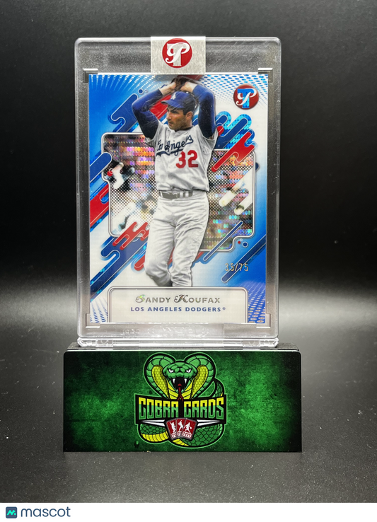 2025 Topps Pristine Sandy Koufax #141 Blue Pulsar 35/75