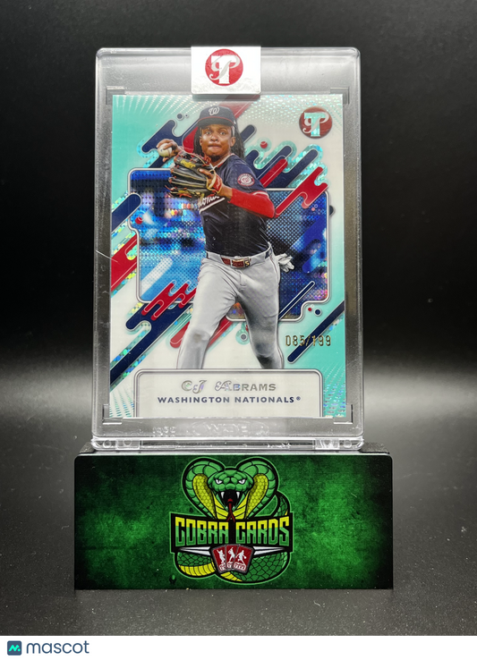 2025 Topps Pristine CJ Abrams #208 Teal Refractor 085/199