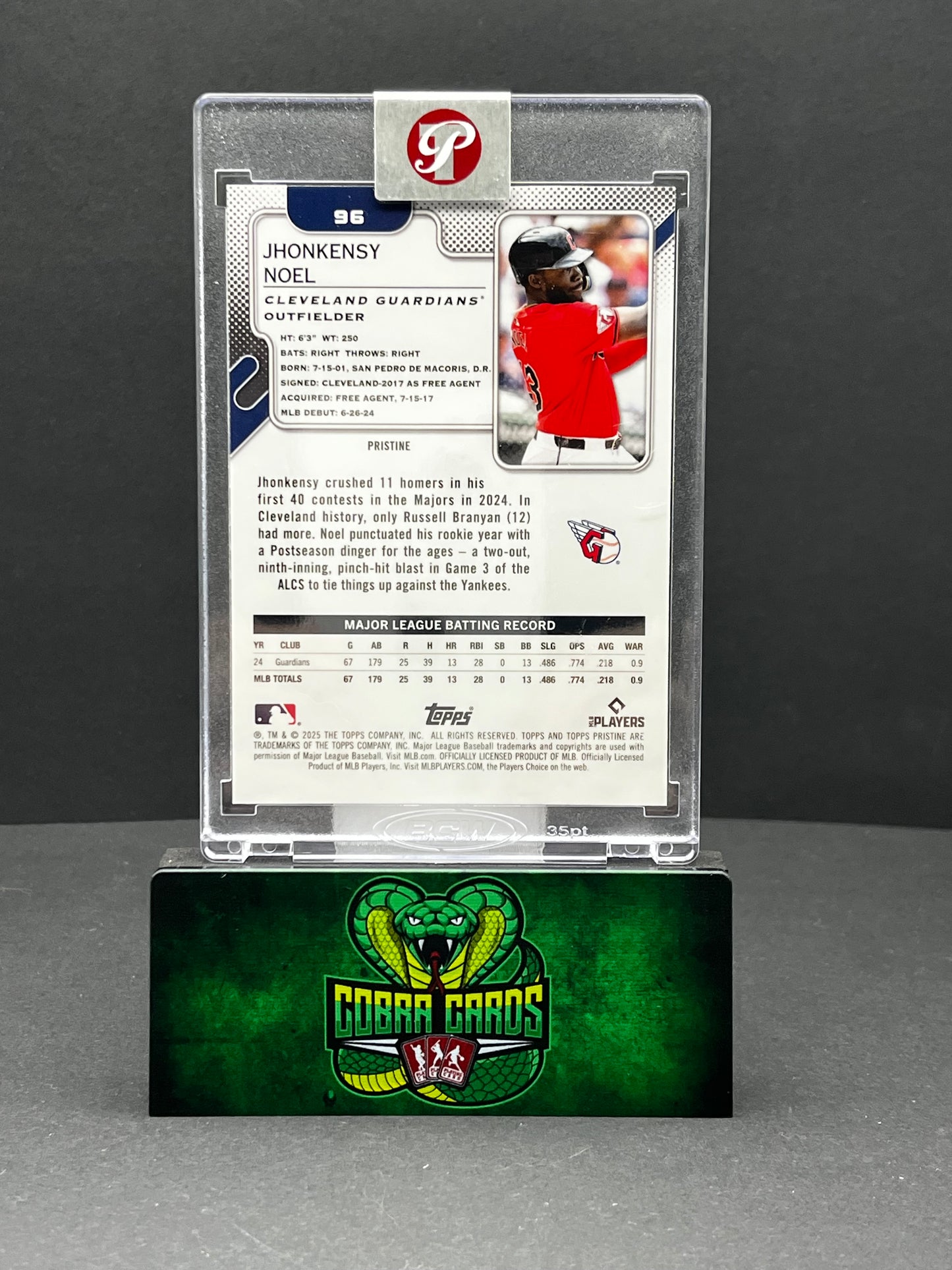 2025 Topps Pristine Jhonkensy Noel #96 Blue RC 28/75