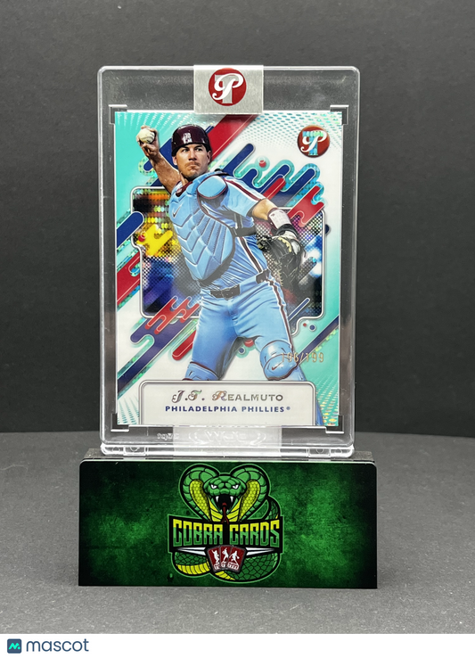 2025 Topps Pristine J.T. Realmuto #112 Aqua 196/199