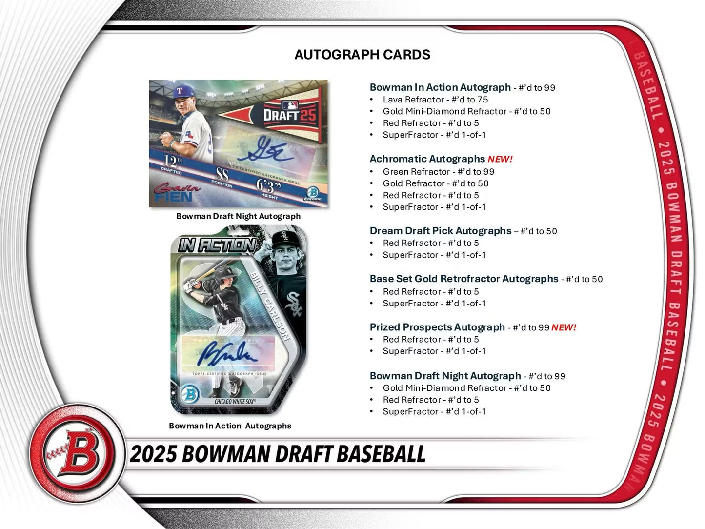 2025 Bowman Draft Baseball Super Jumbo Box