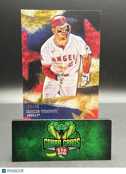 2026 Topps Series 1 Stars of MLB Mike Trout #SMLB-7 Gold 23/50