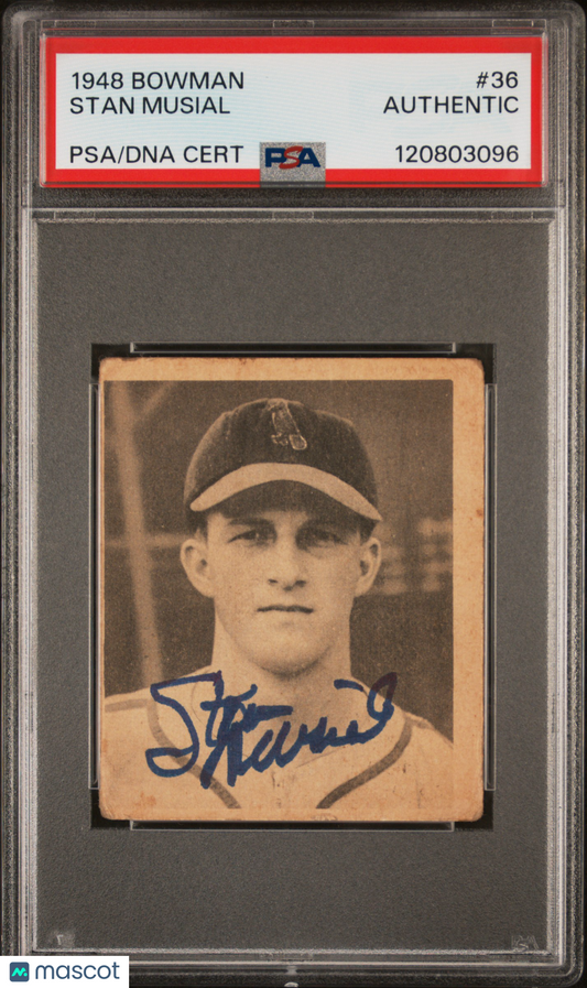 1948 Bowman Stan Musial #36 PSA A Auto A